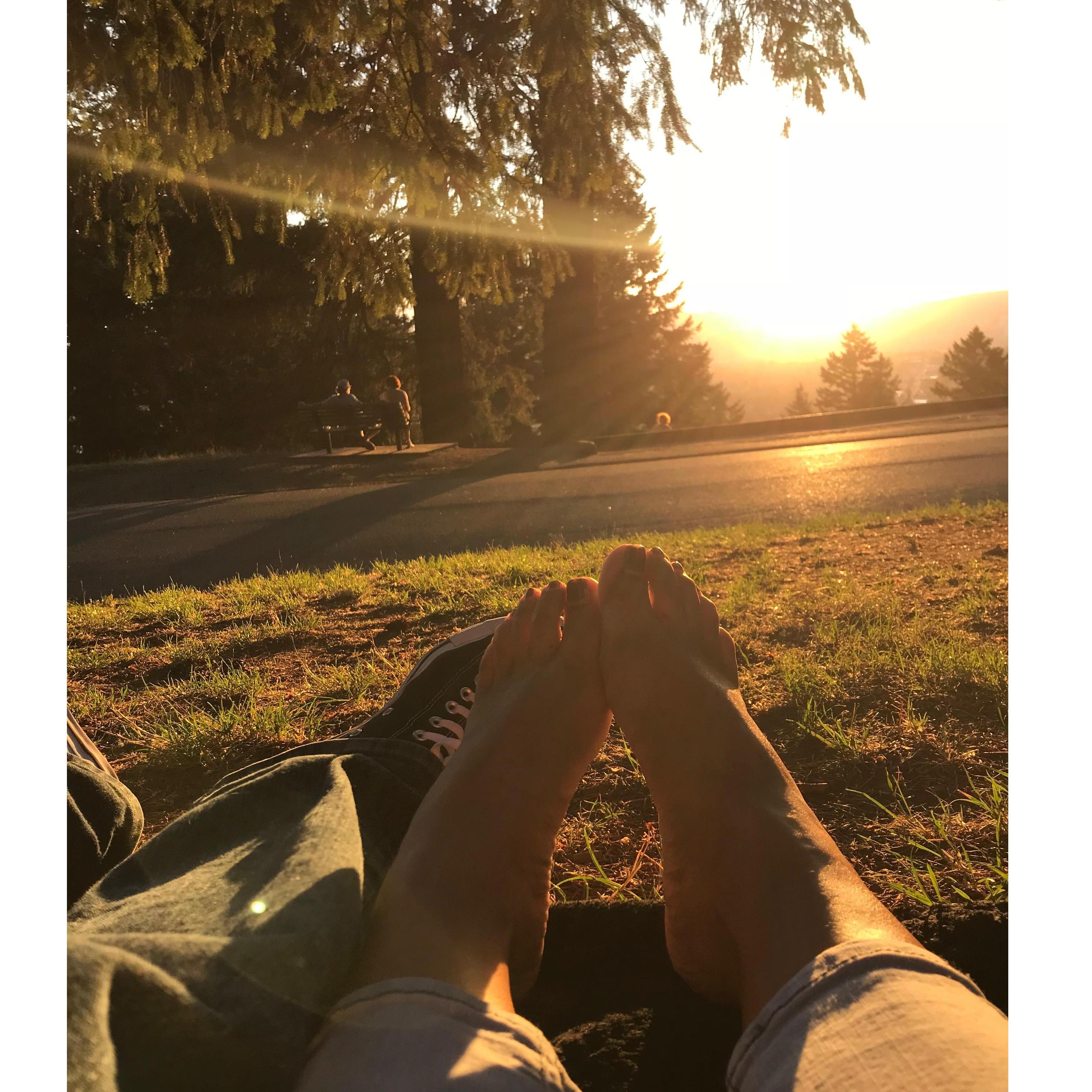 Sunsets at Mt. Tabor Park