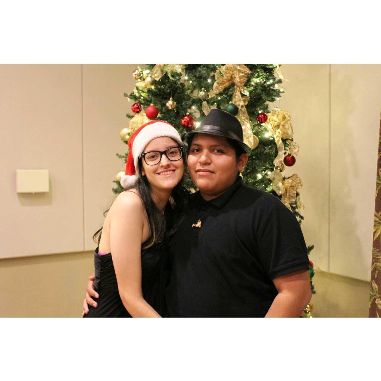 Us during Christmas time