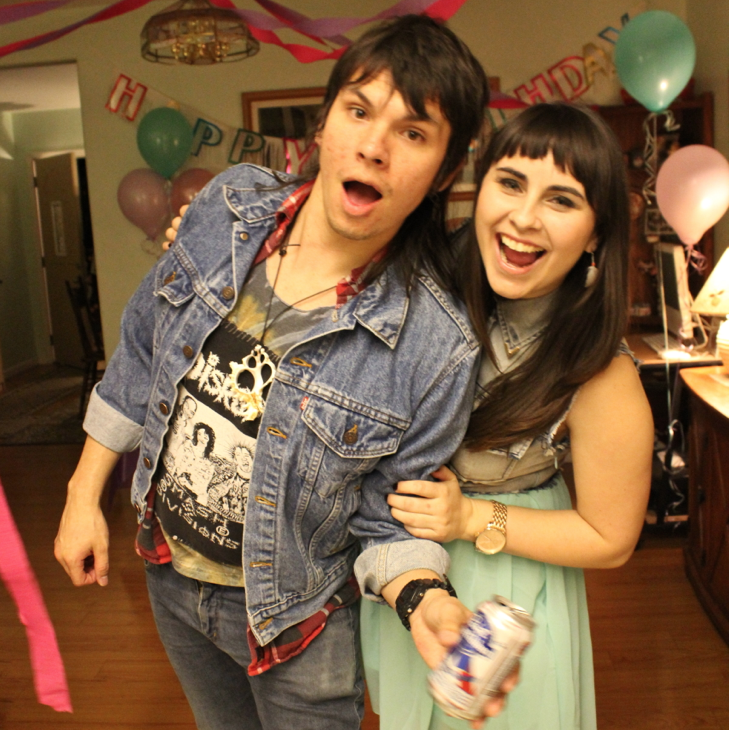 Emilie's 20th birthday party
(Our first picture together, just us two)