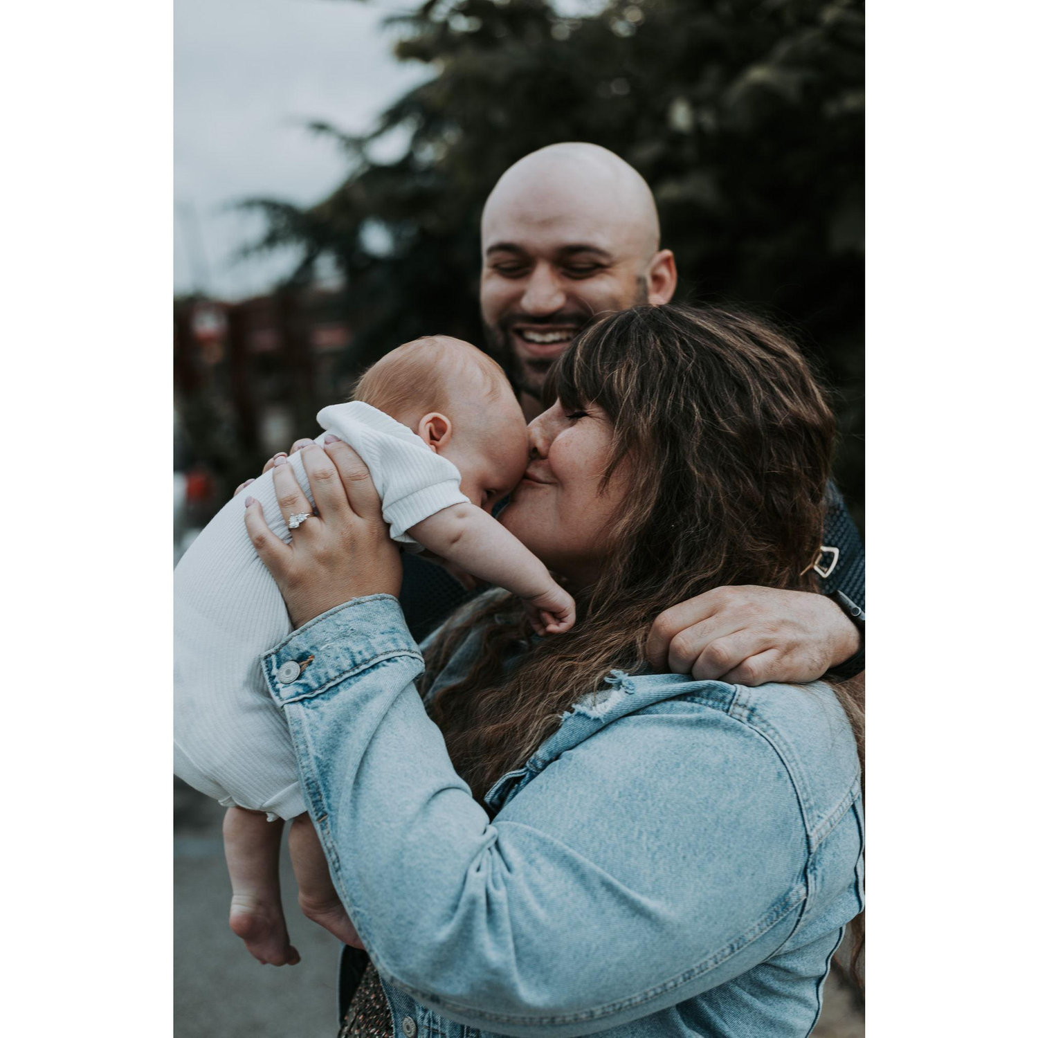 A happy picture with our happy little guy!
