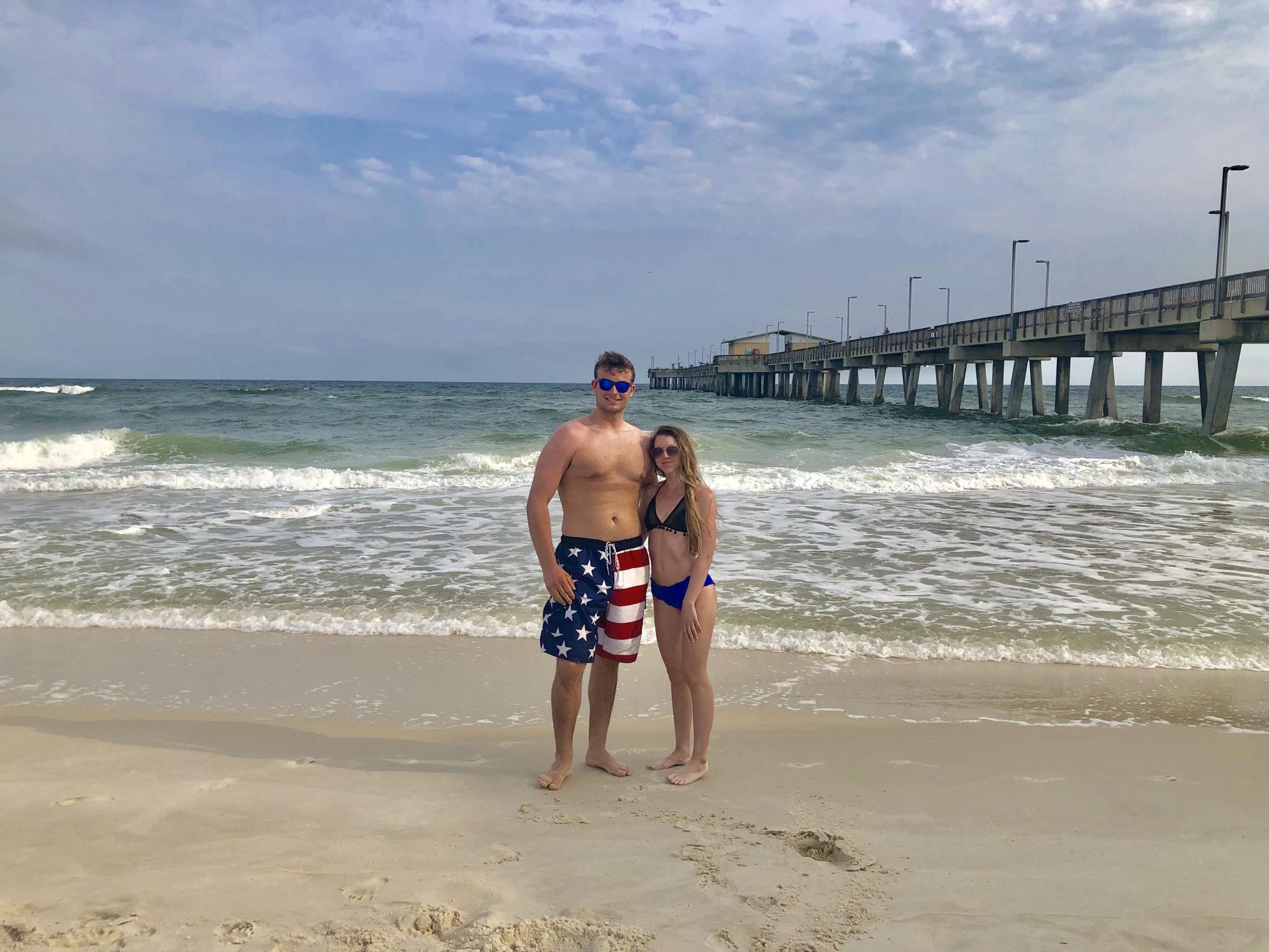 We took our first vacation together to the gulf coast of Alabama.