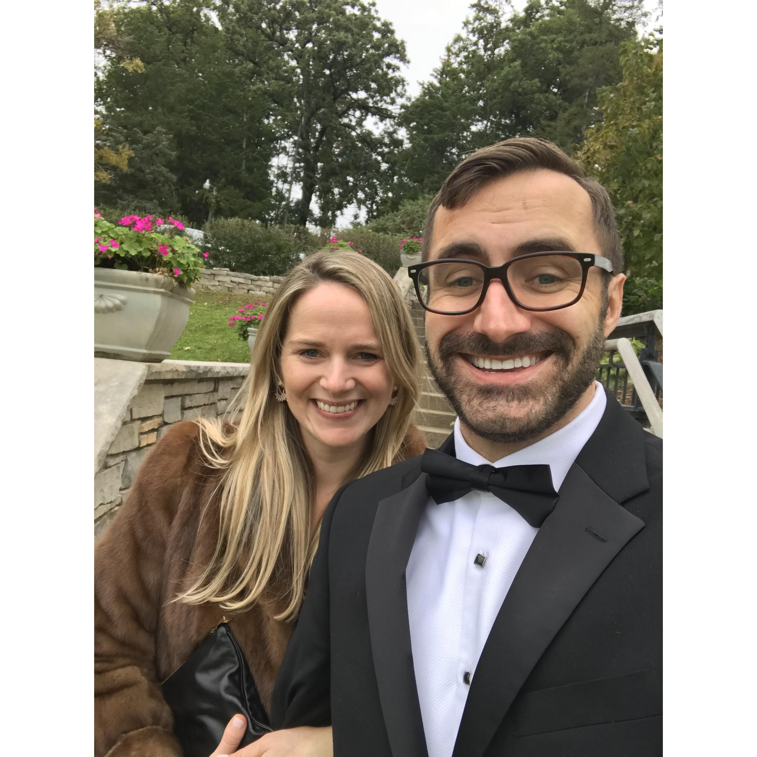 Spiffed up at the Mitchell wedding