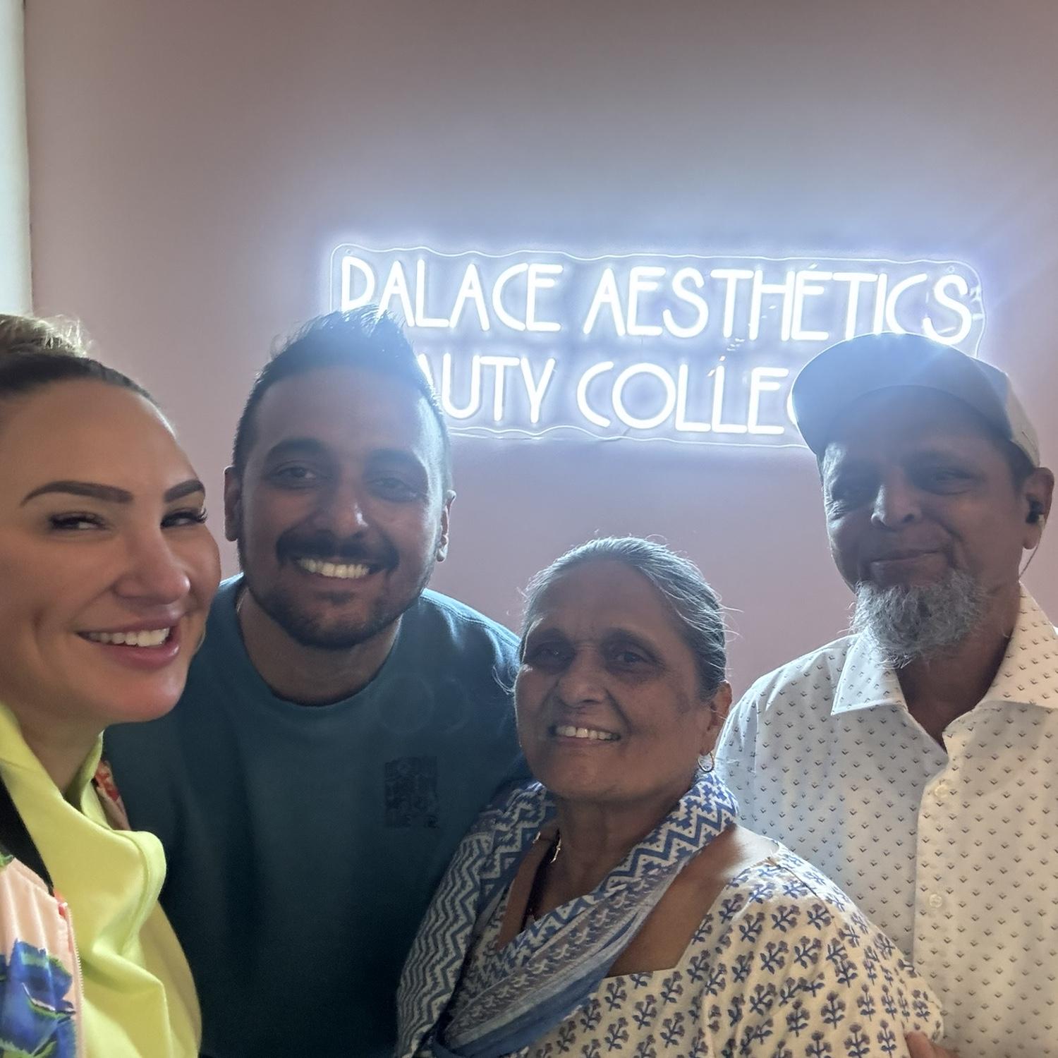 Family together at Palace