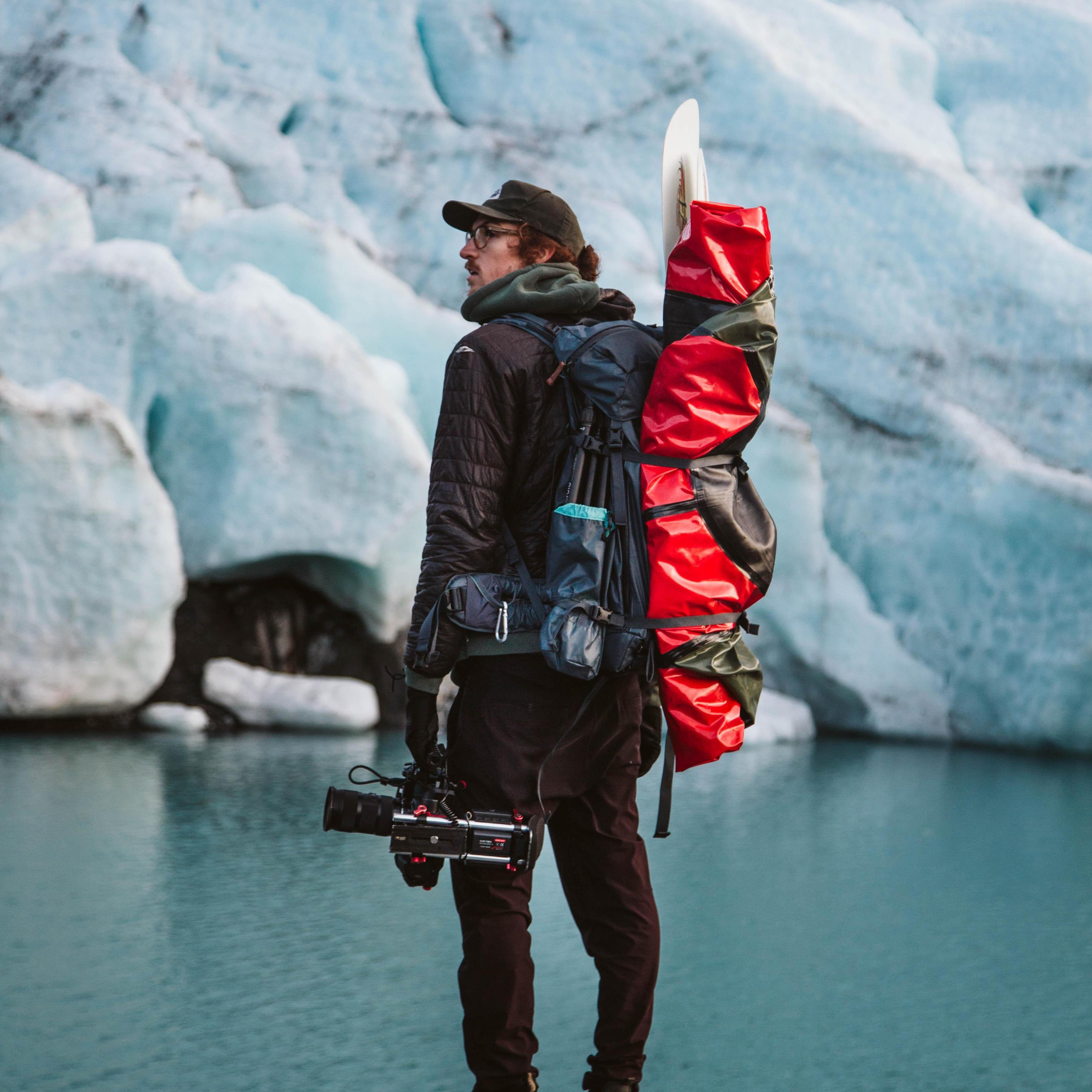 Ryan filming a documentary