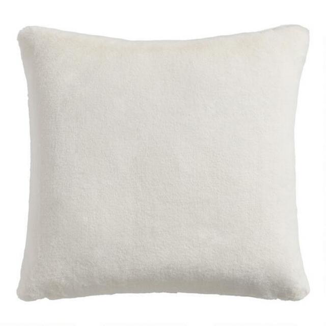 Fuzzy Plush Throw Pillow