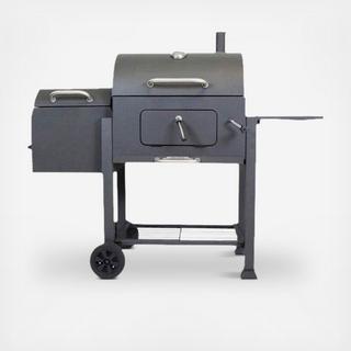 Vista Charcoal Grill with Offset smoker