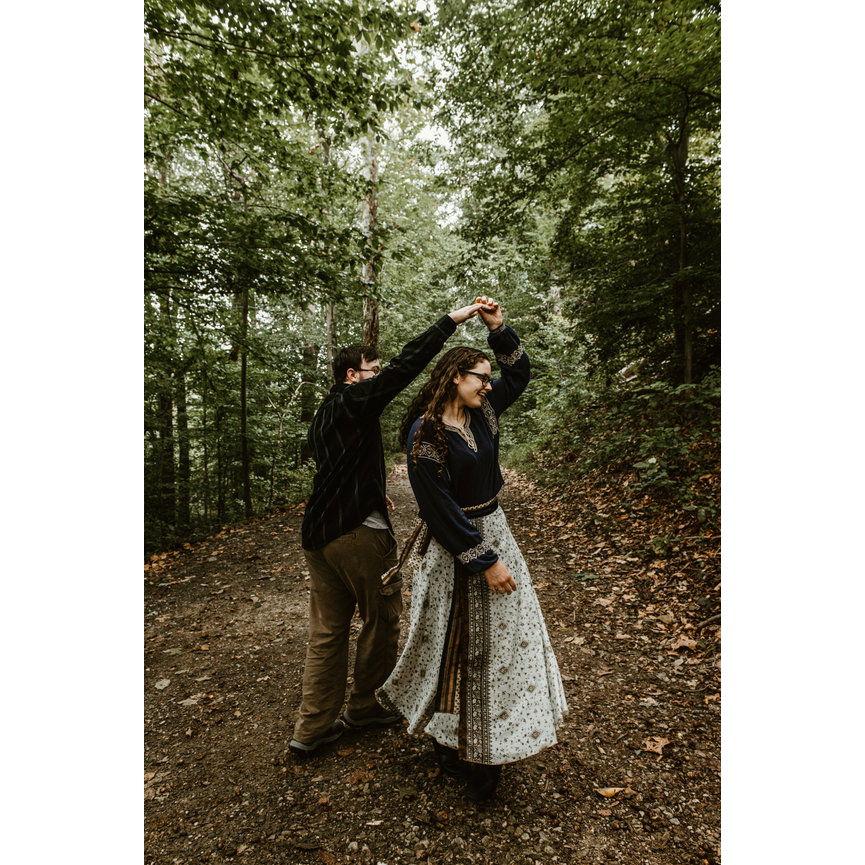 Twirling in the woods!