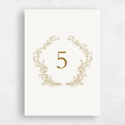 Standard Wedding Table Number - Eleanora