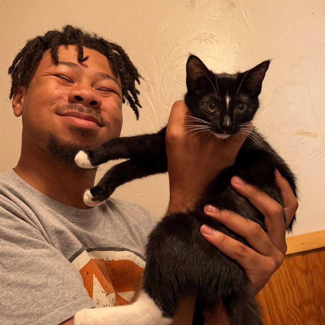 jacori & our cat doja