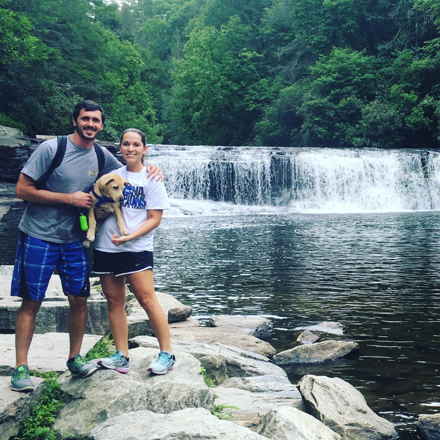 2016 hike to Hooker Falls, where Jimmy would propose 2 years later