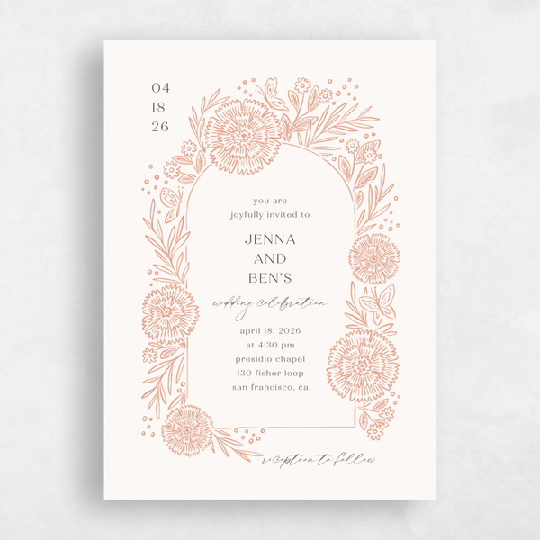 Keita Frame | Bright Sage | Zola Wedding Invitations