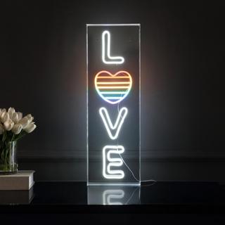 Love Tall Acrylic Neon Light Box