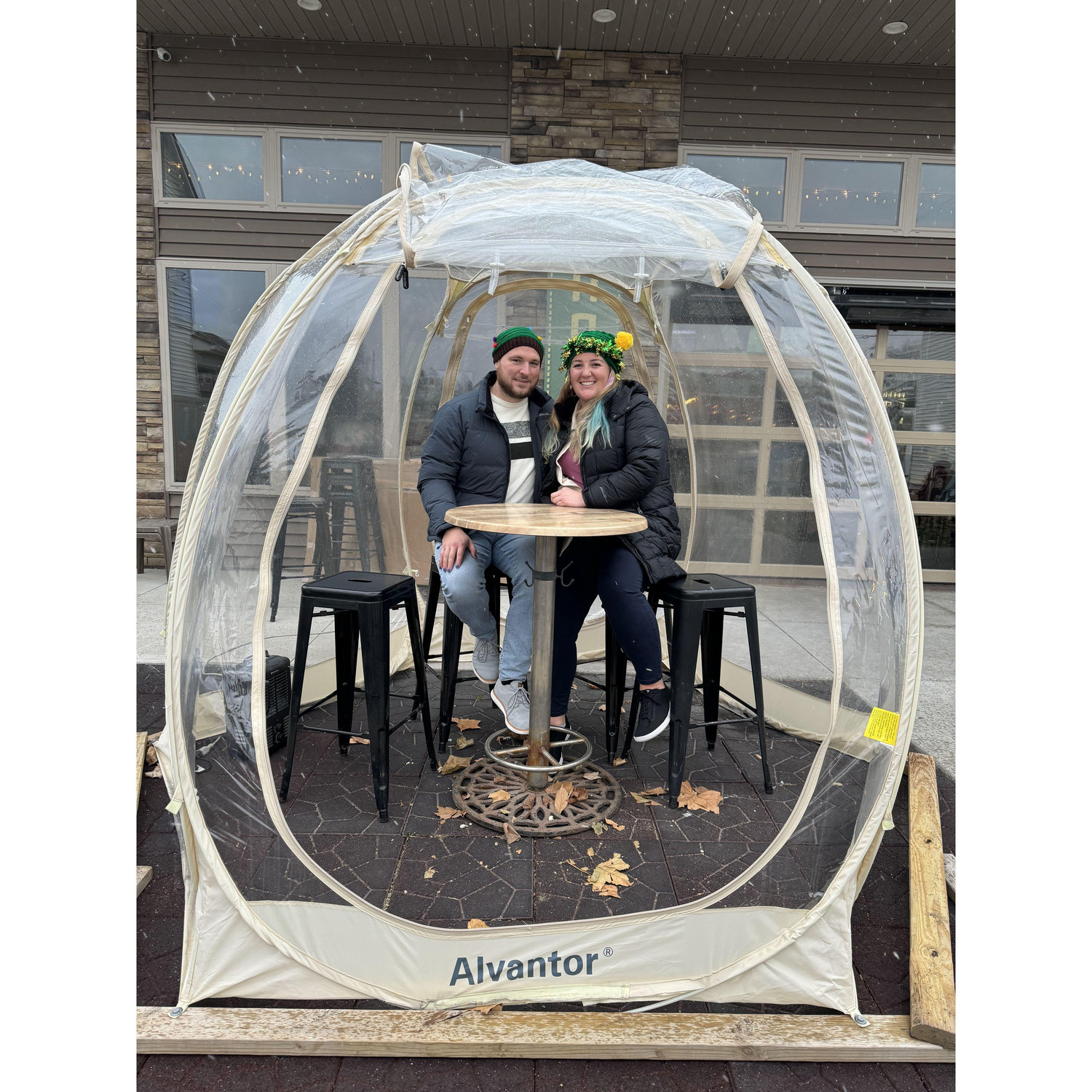 Igloo at a brewery in Solon, IA