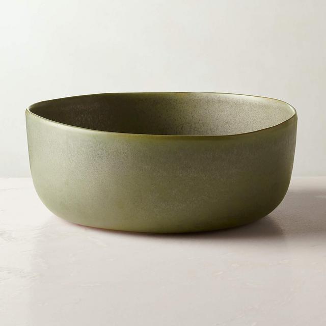 Drift Reactive Green Serving Bowl