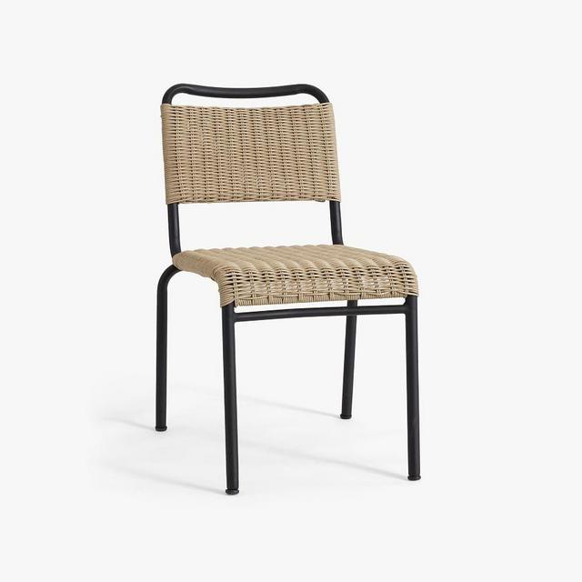 Tulum All-Weather Wicker Stacking Dining Chair, Natural