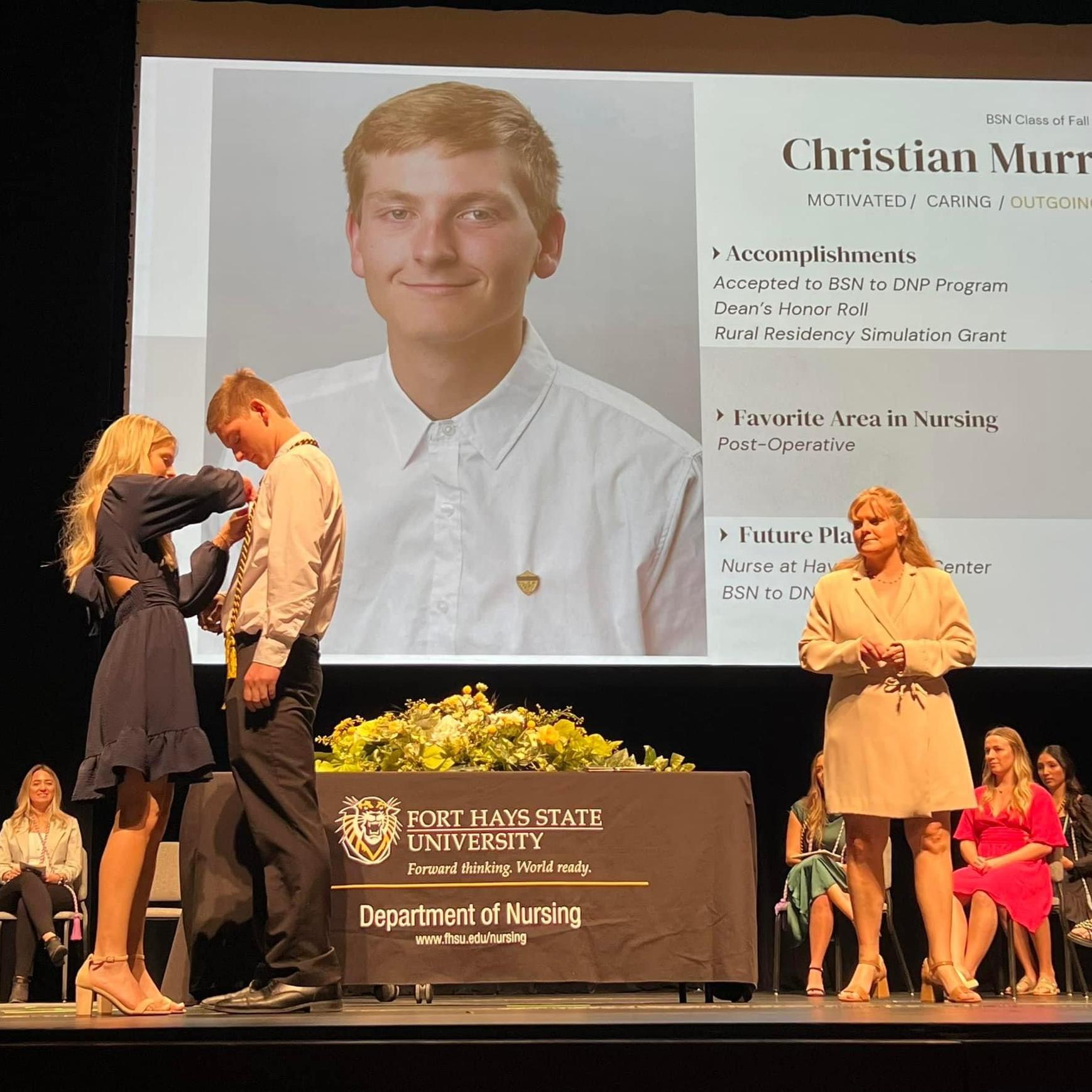 Christian’s pinning ceremony!