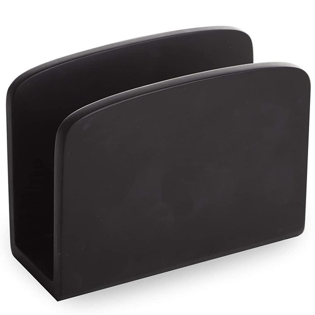 BINO Napkin Holder, Black - Napkin Holders for Tables Napkin Holders for Kitchen Napkin Holder Marble Napkin Holder