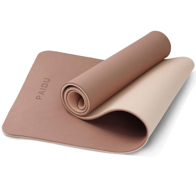 PAIDU Yoga Mat Non Slip Anti-tear,extra thick High Resiliency Professional POE Yoga Mats for Women Men Kids,70"x24"x10mm,Workout, Yoga, Pilates and Floor Exercise, with Carrier Strap