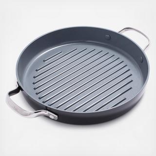 Valencia Pro Ceramic Non-Stick Grillpan with 2-Side Handles