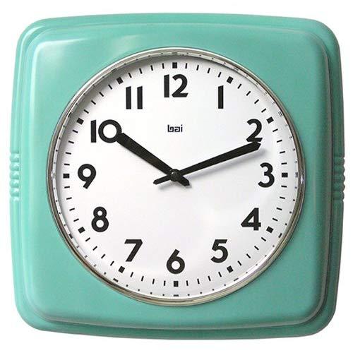 Bai Square Retro Wall Clock, Turquoise - 750.TU