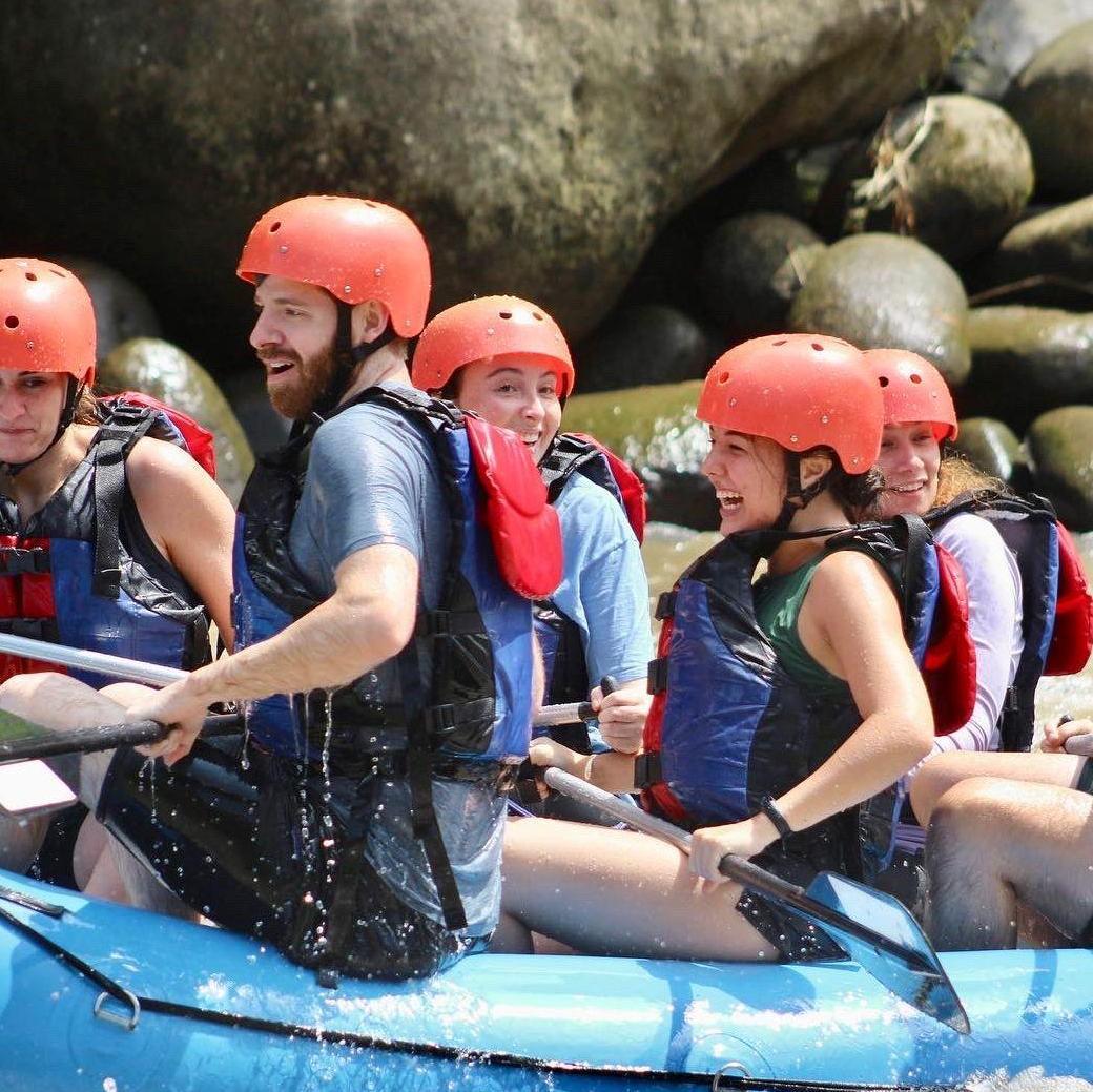 La Fortuna, Costa Rica | Somehow managed to survive white water rafting with the group, and decided it's one of our new favorite pastimes.