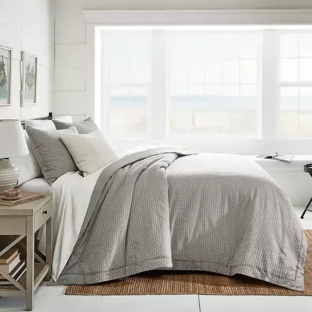 Bee & Willow™ Home Dotted Lines 3-Piece Comforter Set in Grey
