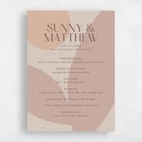 Brown Wedding Program - Rafina