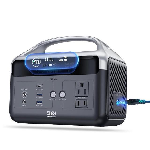Fast Charging Portable Power Station - DaranEner Mini Generator for Camping, 179.2Wh LiFePO4 Solar Generator for Home Use w/2 300W (Surge 600W) AC Outlets for Outdoors Travel Hunting(Solar Optional)