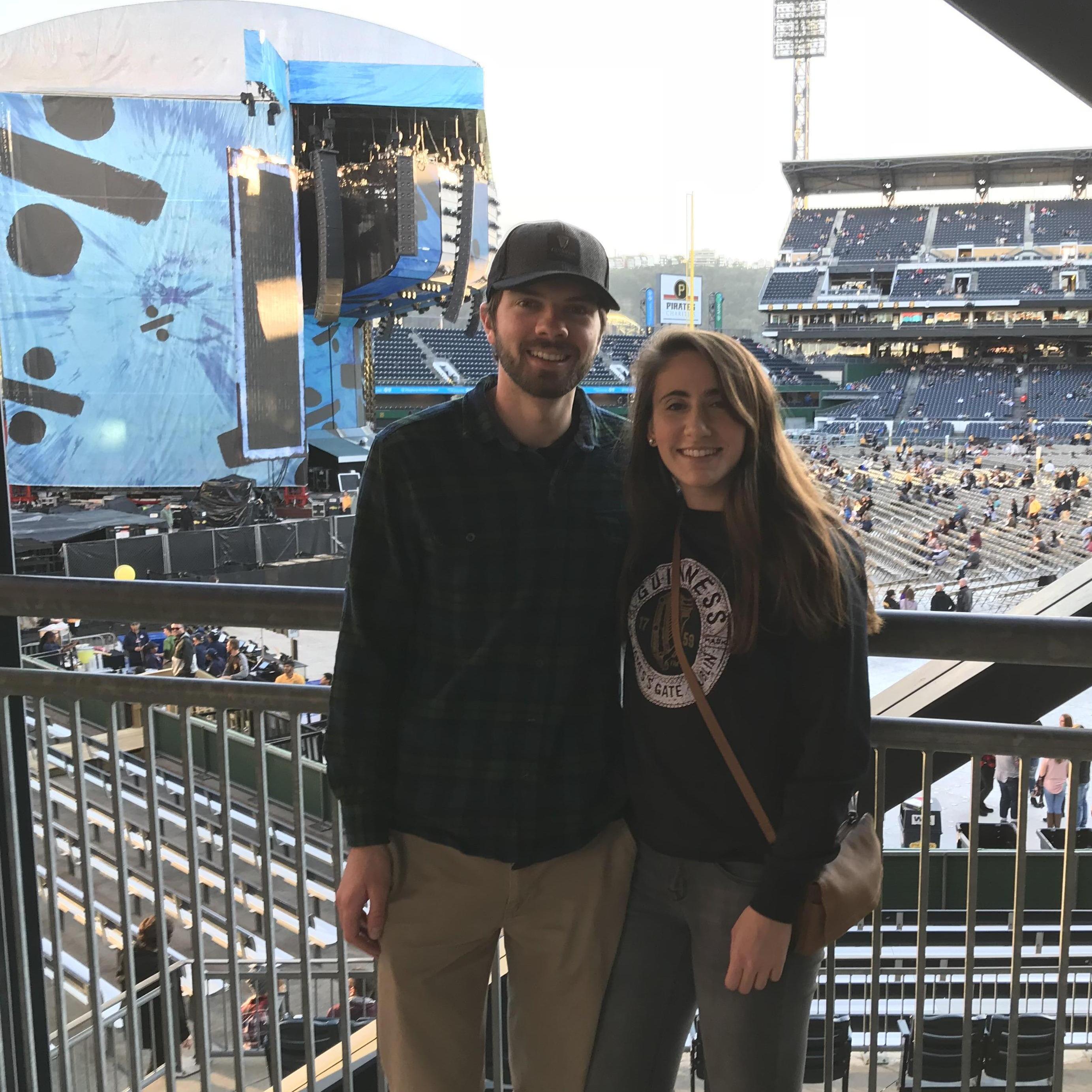 screaming for Ed Sheeran at PNC Park, 2018