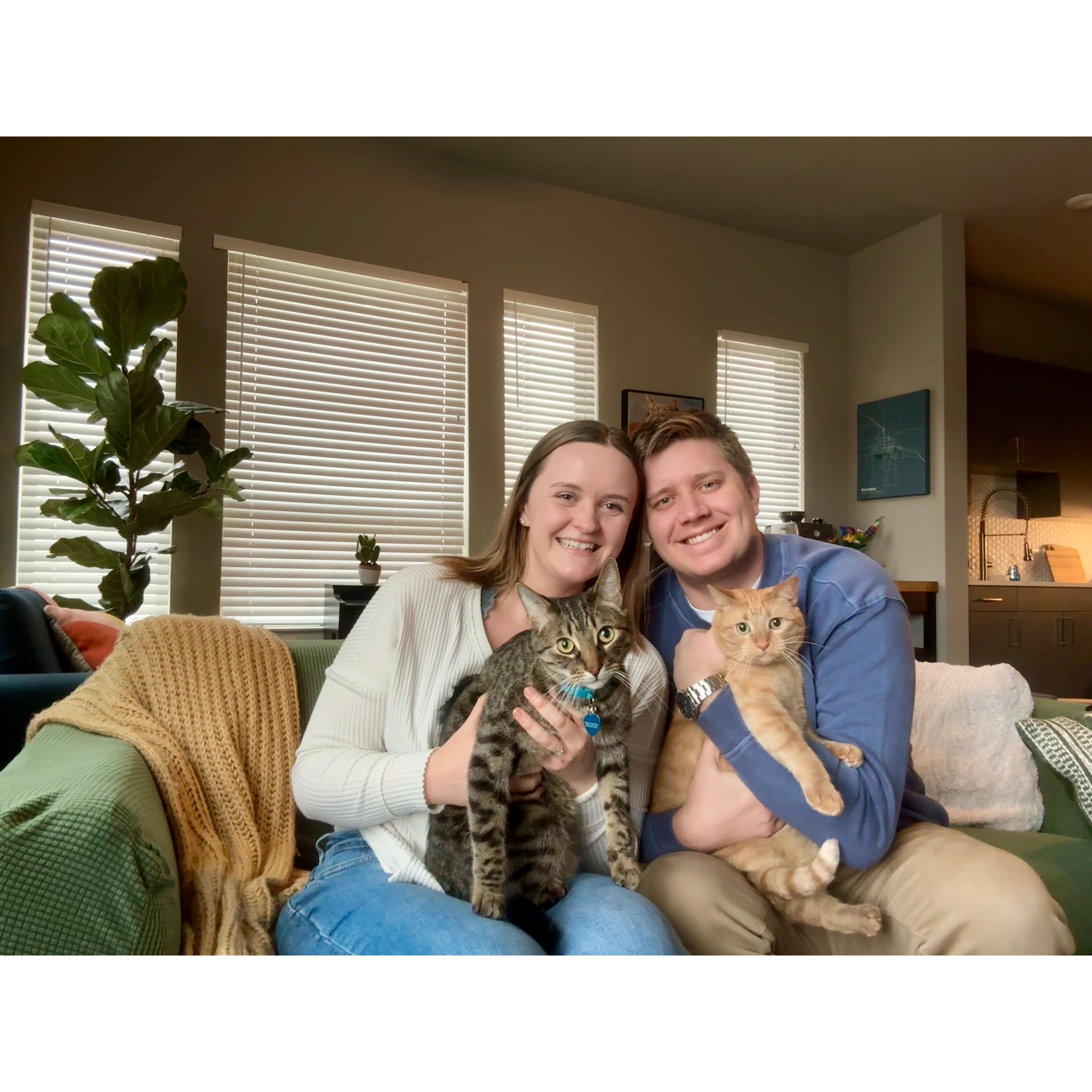 January 2024 - The only family photo we have where all 4 of us are looking at the camera <3