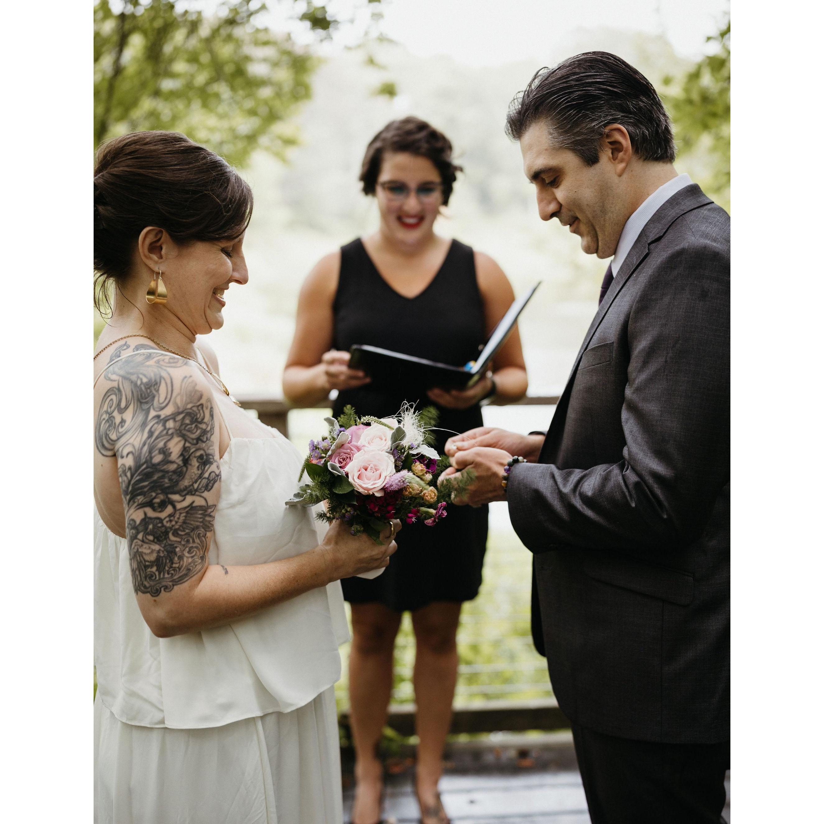Jared gives Leann her ring.