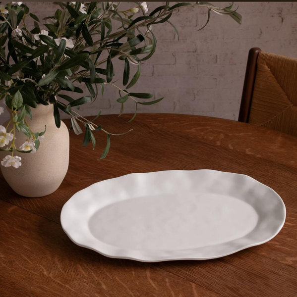VIDA Nube Large Oval Platter White