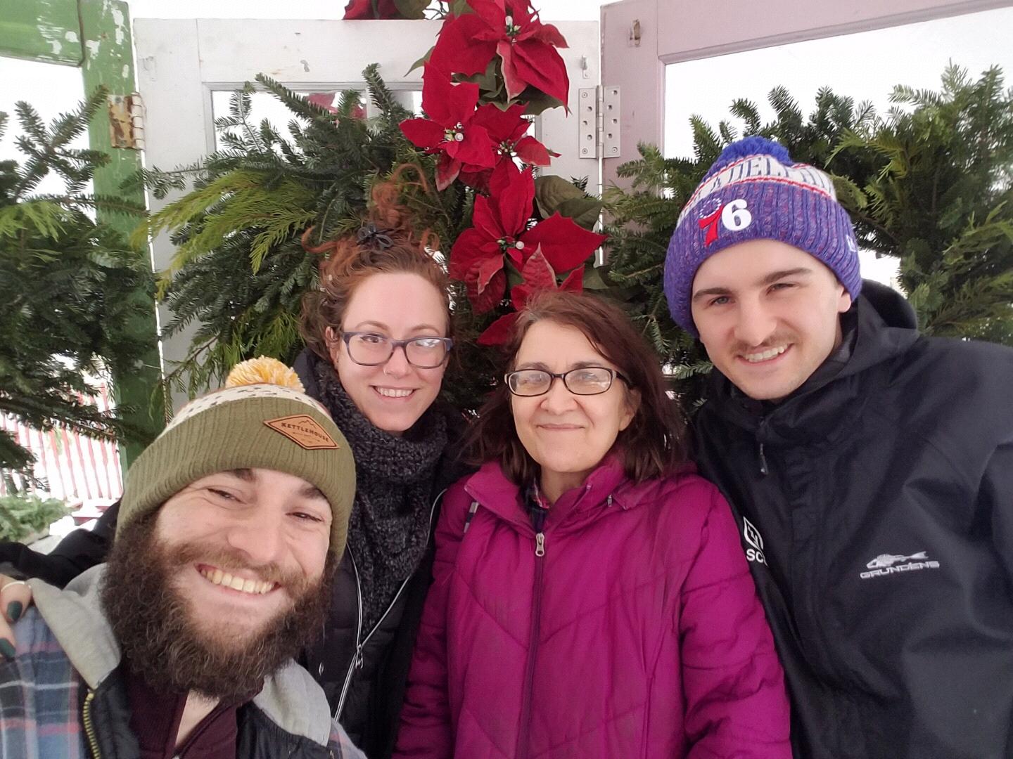 PA Christmas with mama Maria and Dylan