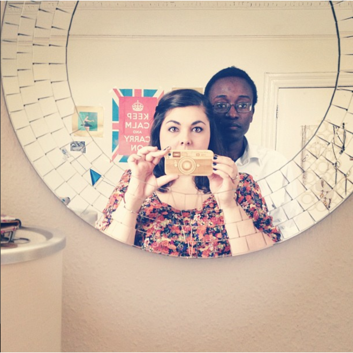 In our first English apartment, where our mantra was "Keep calm & carry on"