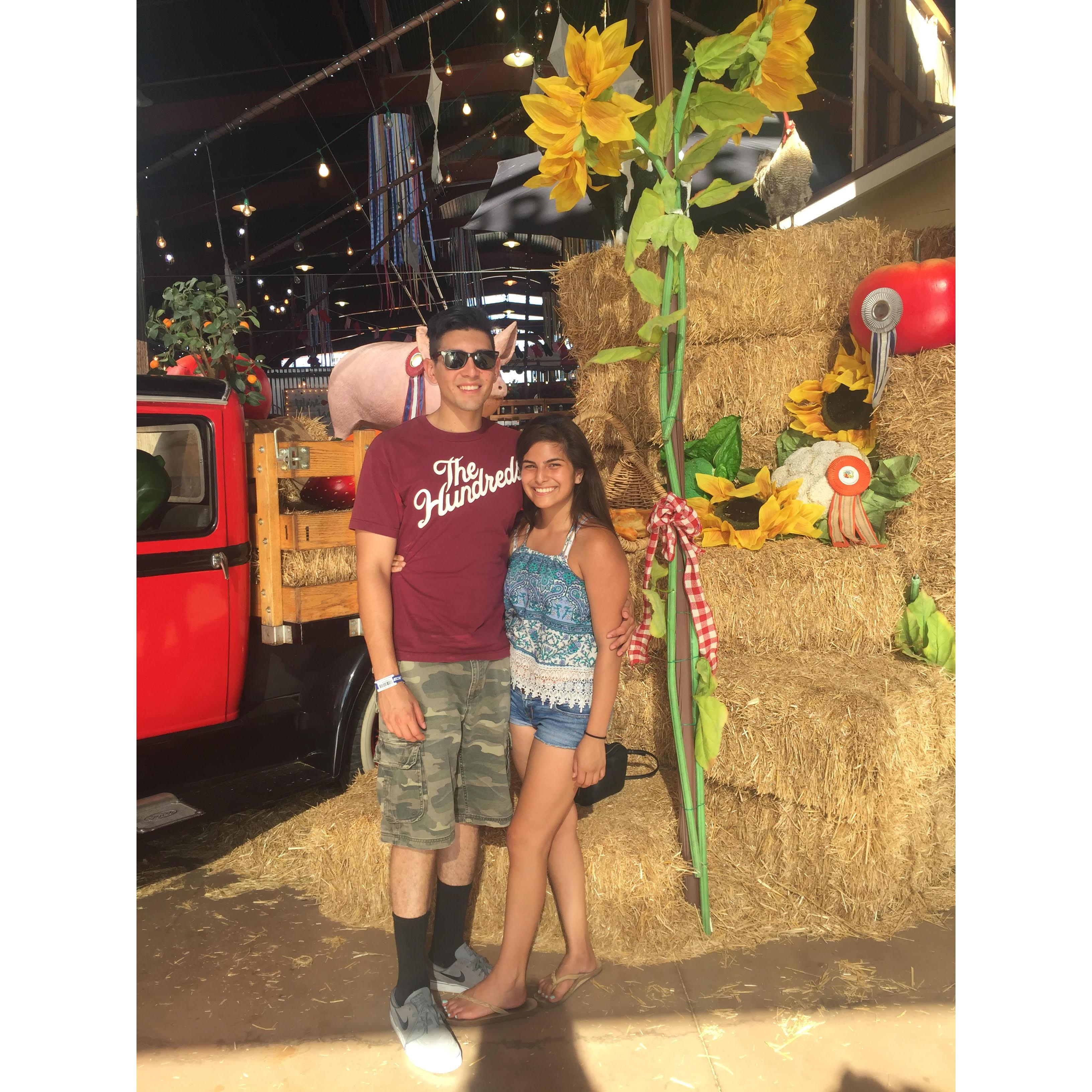 OC Fair, during our first summer together.