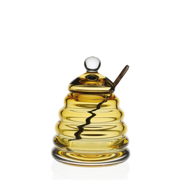 William Yeoward Honeycomb Honey Jar and Spoon