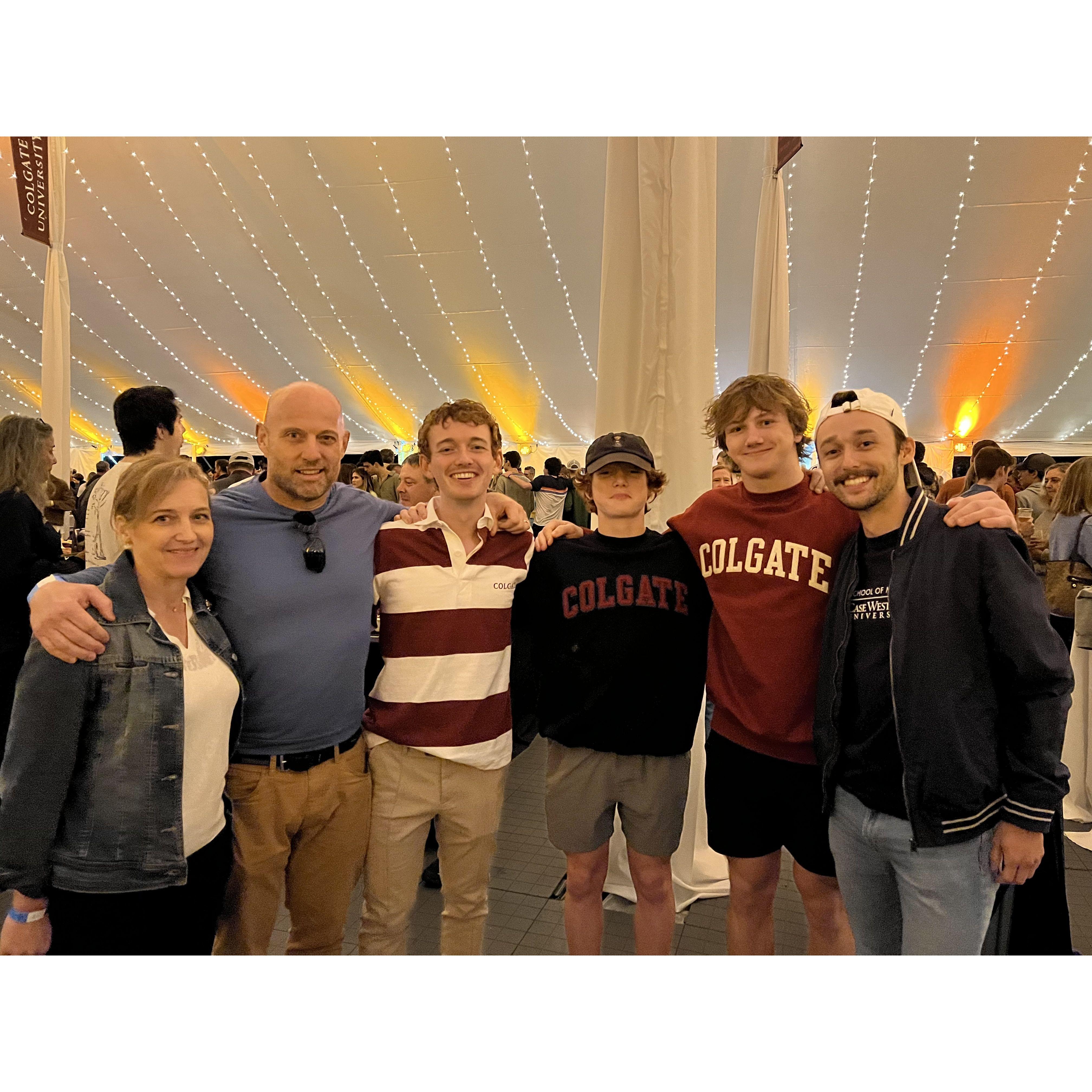 Logan + the Tooheys at Patrick's graduation (2 years later due to Covid)