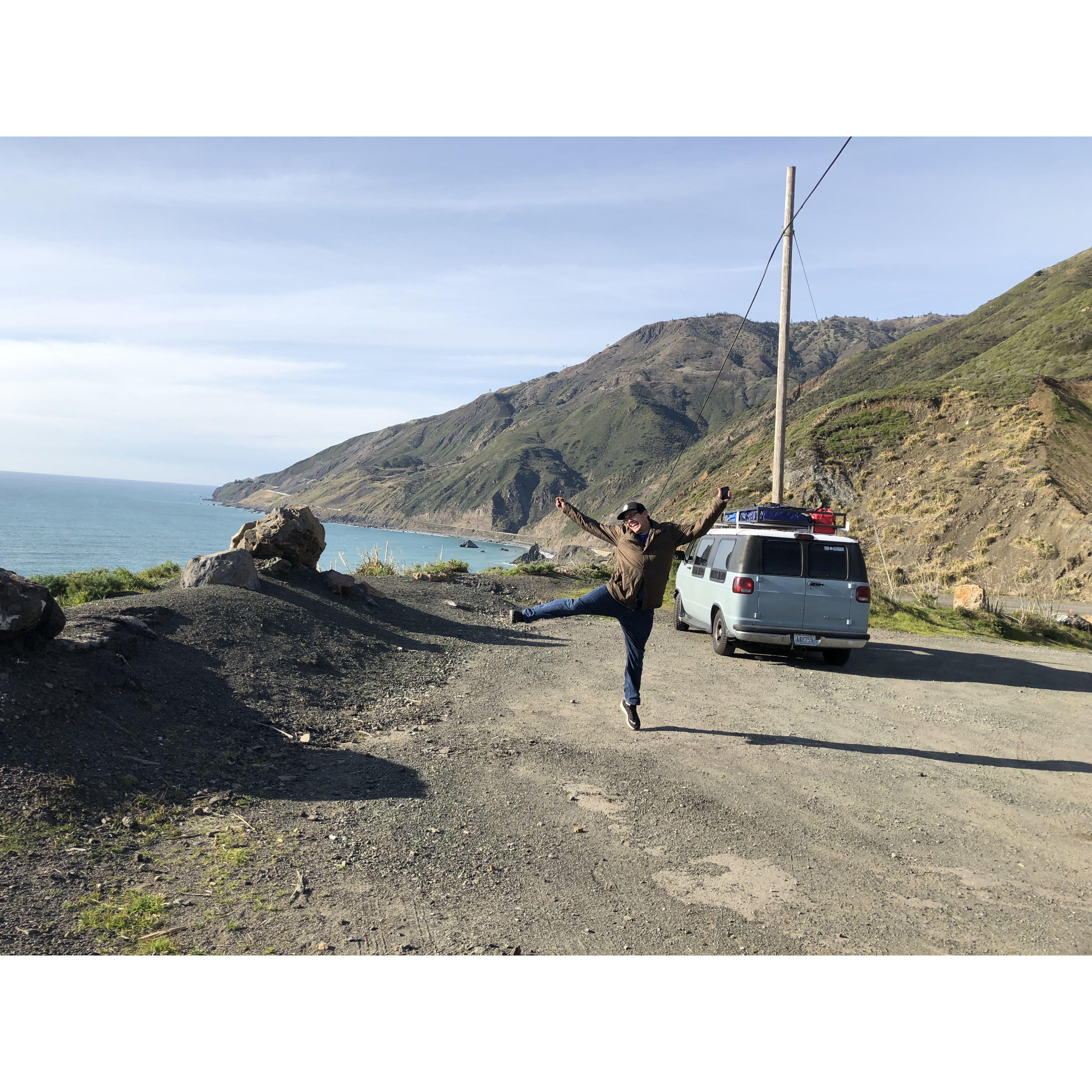 Matt happy to be @ Big Sur