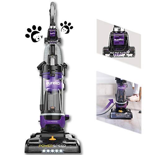 Eureka NEU202 PowerSpeed Lightweight Bagless Upright Vacuum Cleaner with Automatic Cord Rewind and 4 On-Board Tools, Pet + CordRewind, Grape Purple