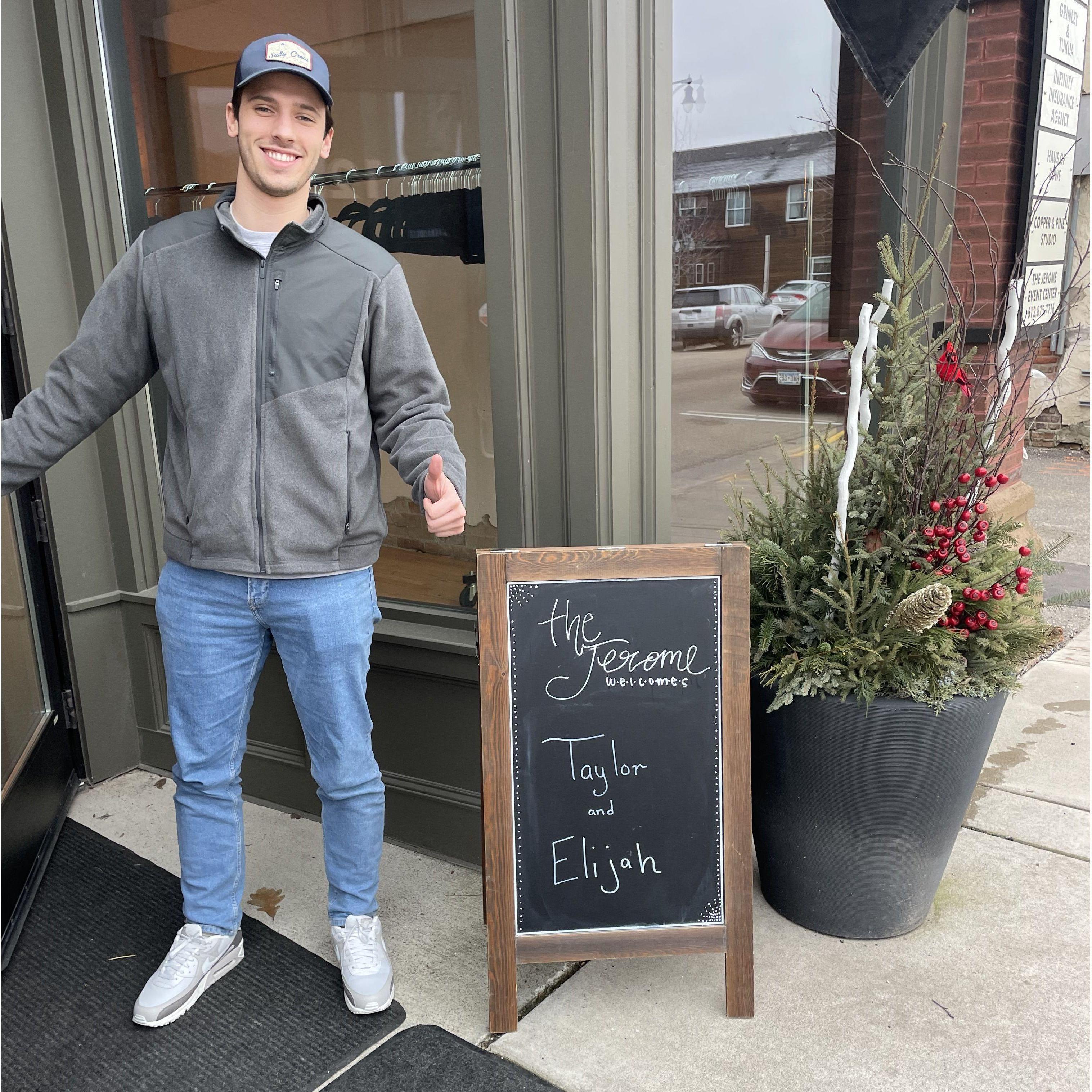 Our first tour of our venue! Everything about it was perfect!