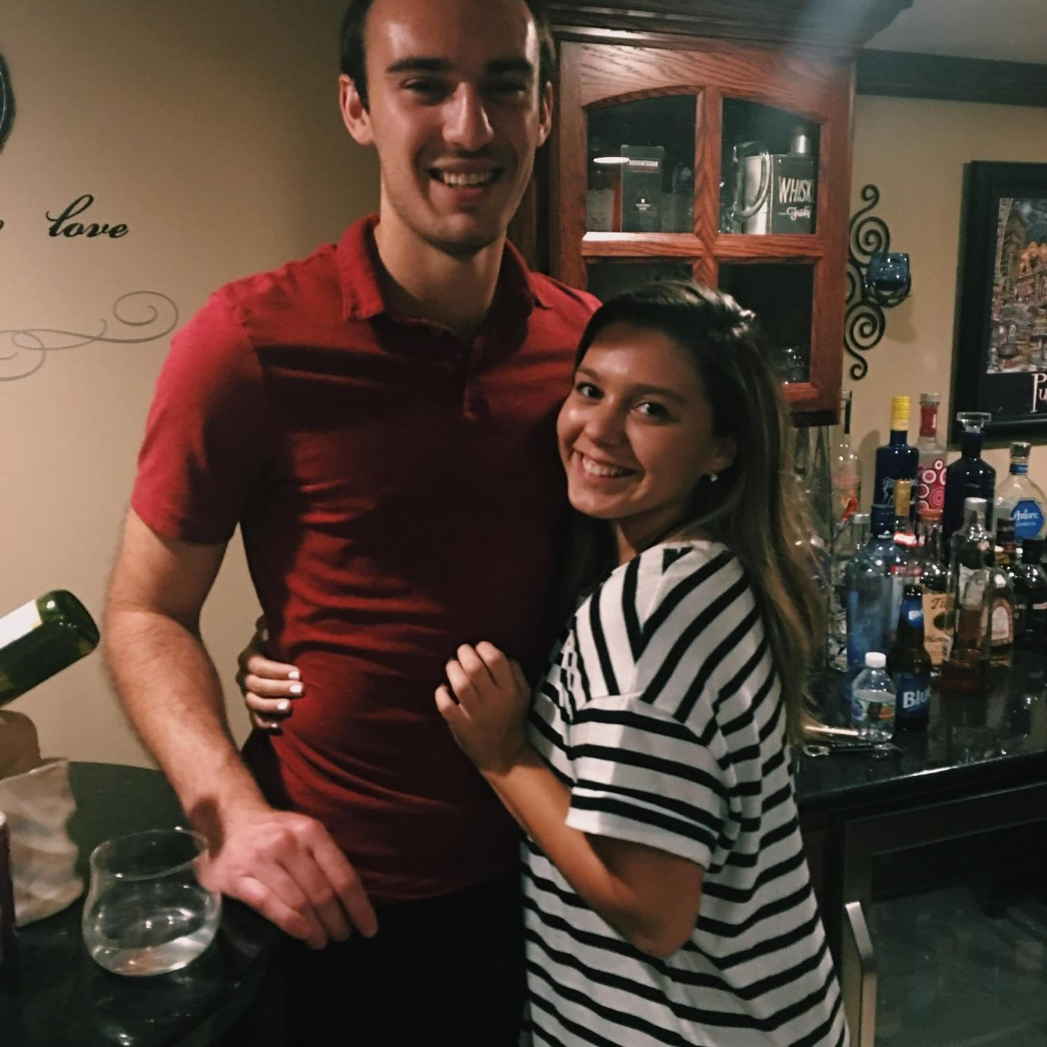 Our first picture together at Brendan's grandparents Labor Day party in September of 2018!