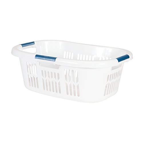 Rubbermaid Hip Hugger Laundry Basket, Standard, White, 1.86 cu ft