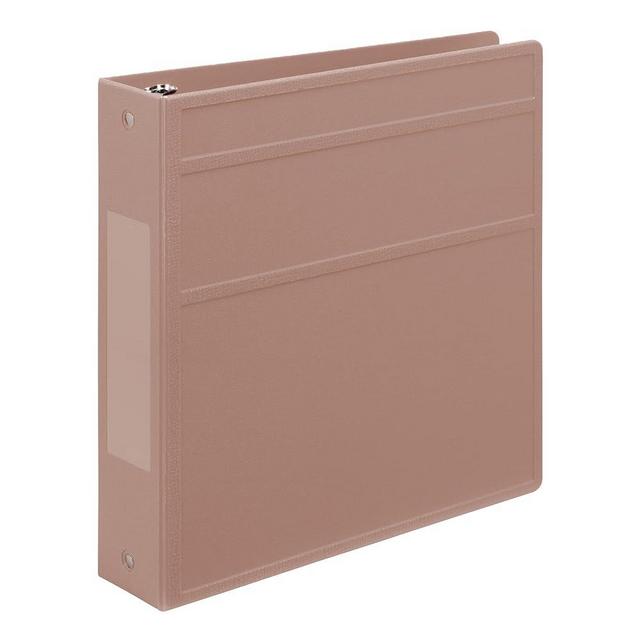 Carstens 2- Inch Heavy Duty 3-Ring Binder - Side Opening, Dusty Rose