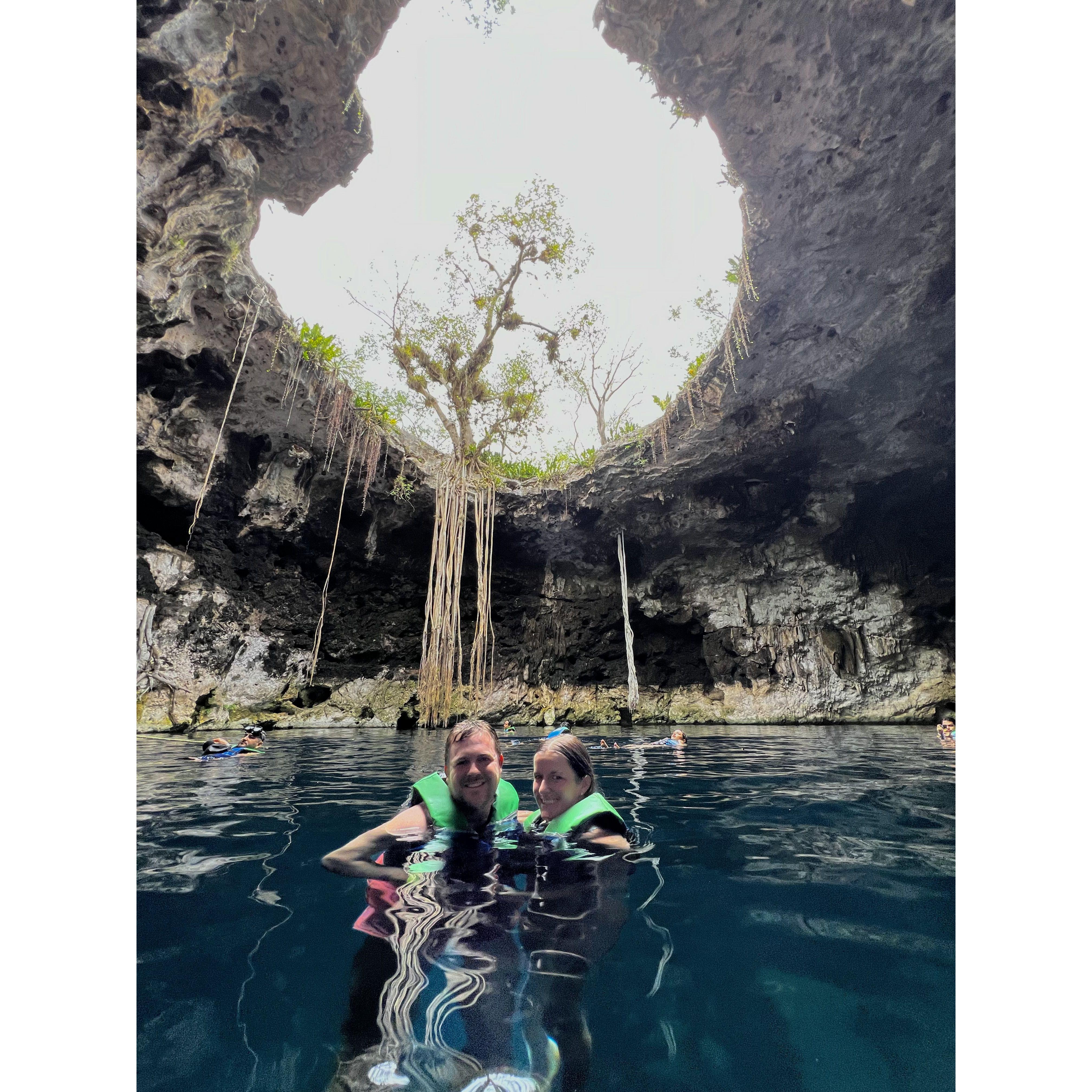 Swimming in a Cenote - Homun, MX