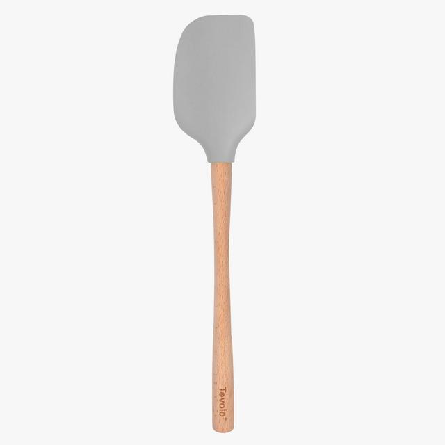 Tovolo Flex-Core Oyster Gray Wood Handled Spatula