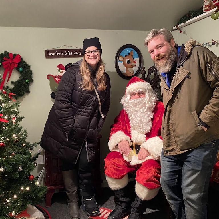 Convincing Santa we're on the nice list...