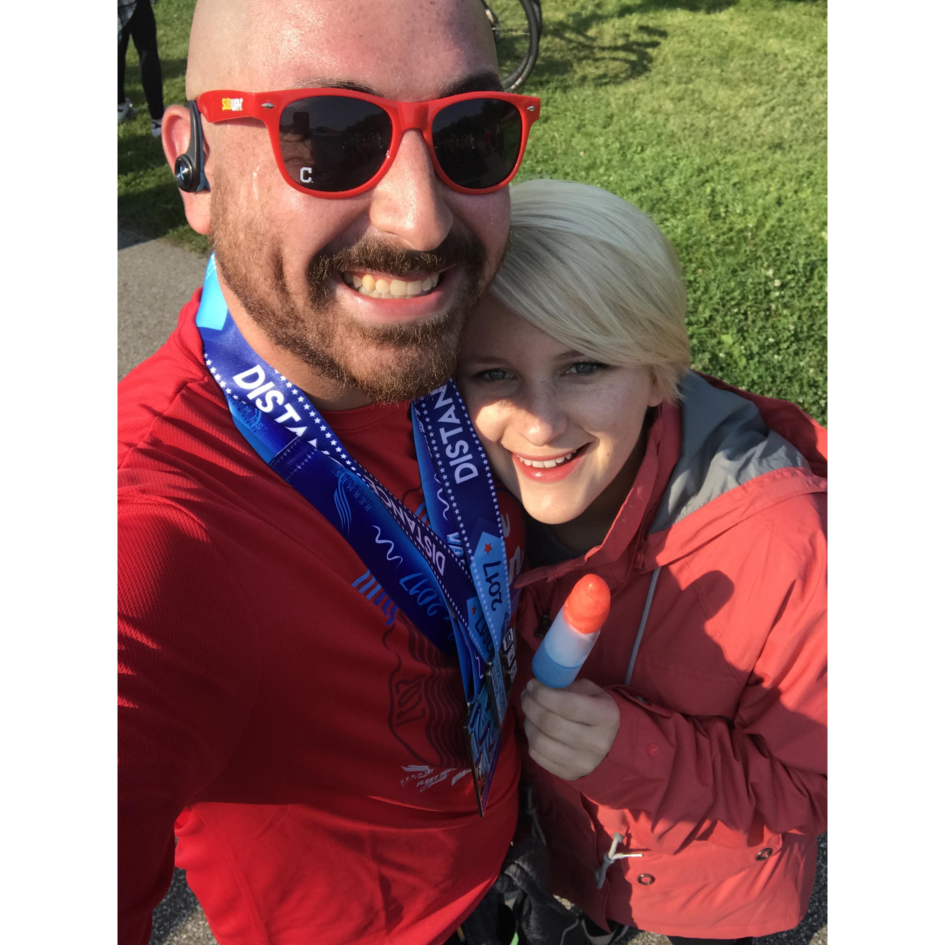 After Chris's Half Marathon!