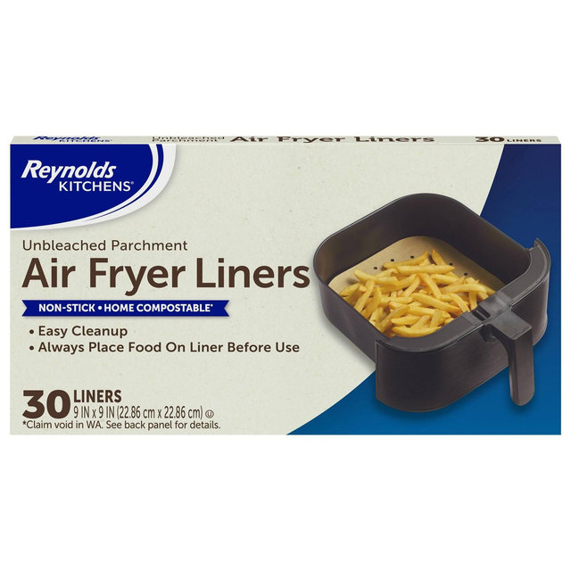 Reynolds Kitchens Unbleached Parchment Air Fryer Liners - 30ct/16.875sq ft