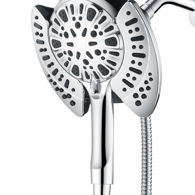 INAVAMZ 2-in-1 Shower Head with Handheld Combo: 2.5GPM Rainfall Shower Head & Handheld Shower Head Use Together or Alone, 9 Spray Settings Hand Held Shower Head with Hose Lifetime Shower Head Warranty