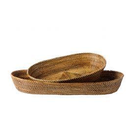 Rattan Oval Bread Basket - Small